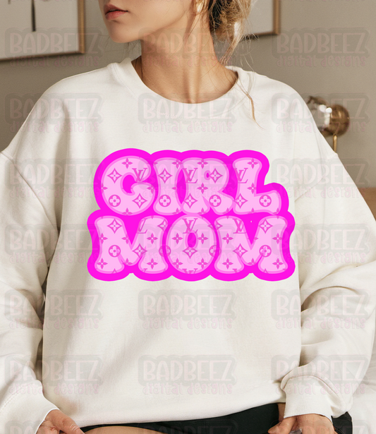 GIRL MOM | Digital Download | PNG | Mockup Included