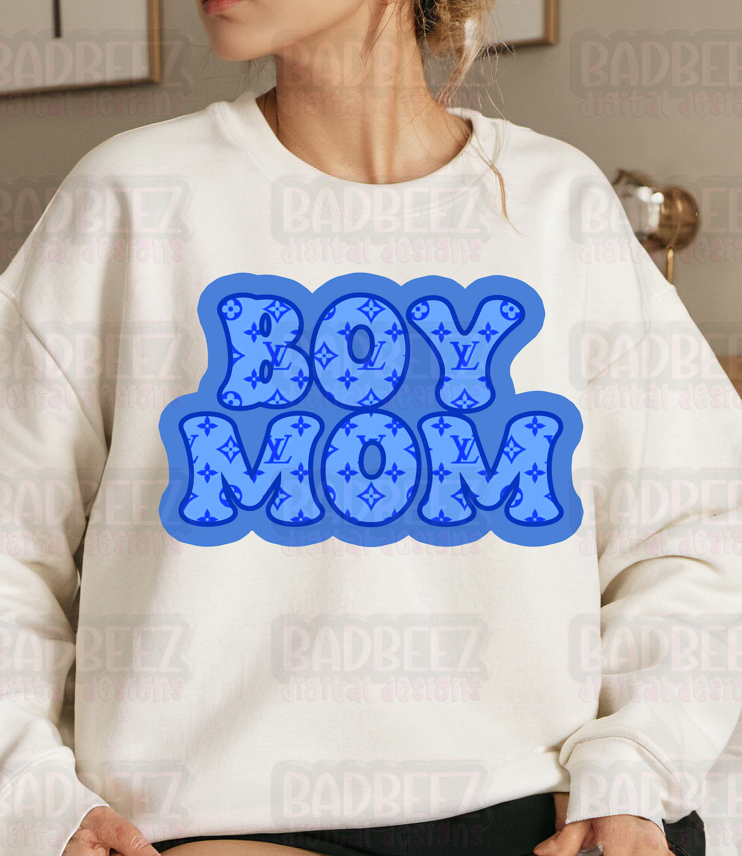 BOY MOM | Digital Download | PNG | Mockup Included