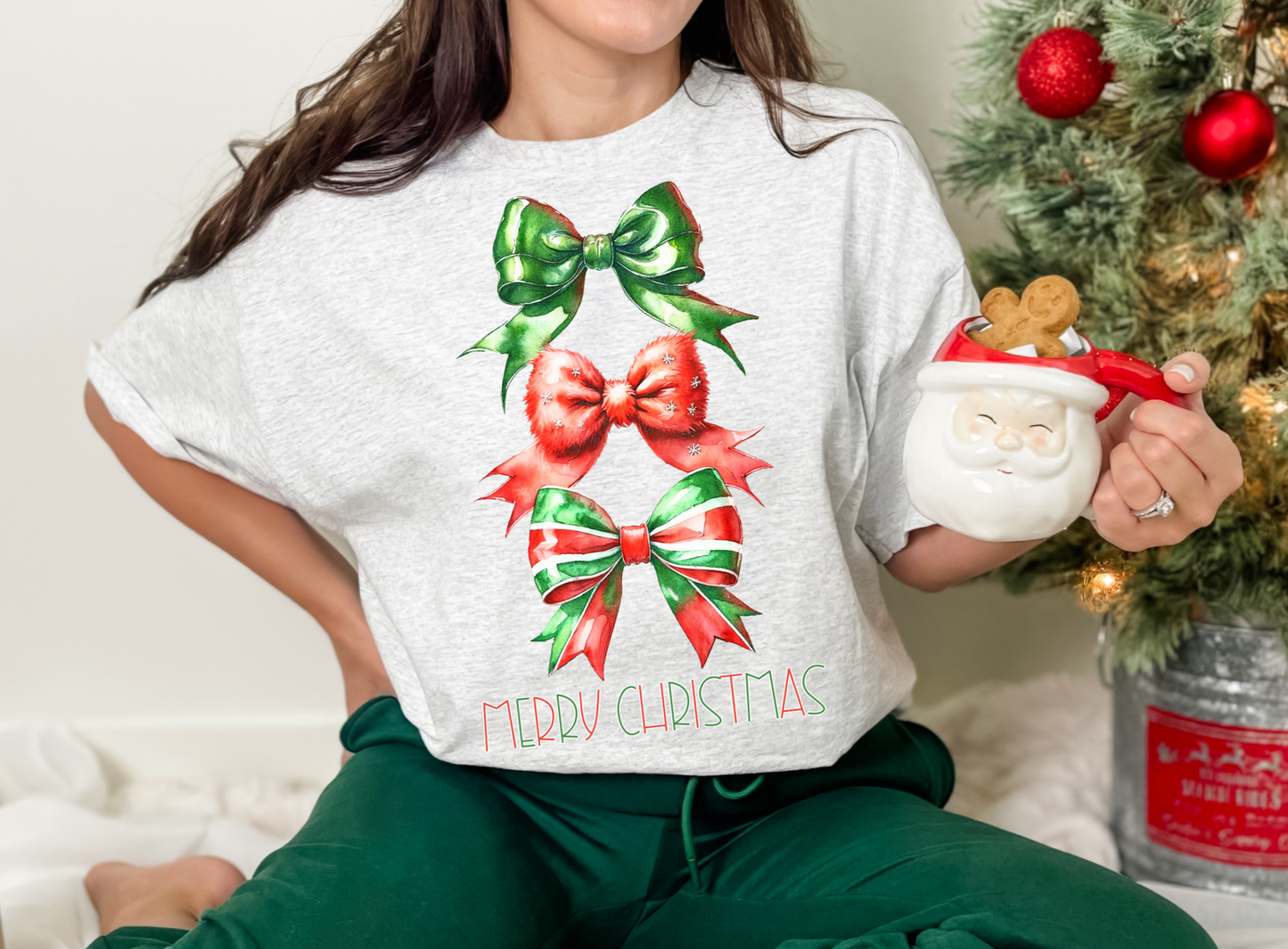 Coquette Merry Christmas | Digital Download | PNG | Mockup Included